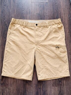 Wrangler Khaki Hybrid Utility Shorts
